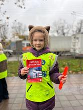 Фото во время раздачи памятных листовок